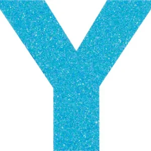 Glitterbuchstabe Maxi Y türkis Bestseller