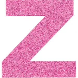 Glitterbuchstabe Maxi Z malve Kracherpreis