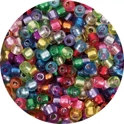 Mega-Angebot Perlenmischung XL transparent, 300 Stück