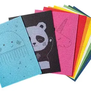 Top-Angebot Stickkarton Tiere bunt, 40 Stück in 10 Motiven