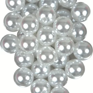 Wachsperlen weiß 32 Stück Ø 8 mm Sale