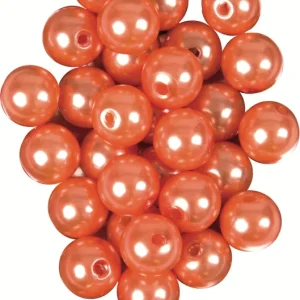 Aktuell Wachsperlen mandarine 32 Stück Ø 8 mm