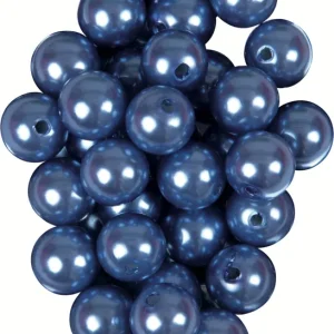 Mega-Angebot Wachsperlen blau 32 Stück Ø 8 mm