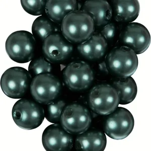 Wachsperlen grün 32 Stück Ø 8 mm Preis Gesenkt