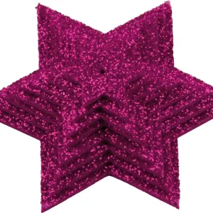Glittersternenset pink, 8-teilig, aus Moosgummi Begrenztes Angebot
