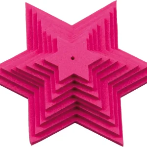 Neu Sternenset pink, 8-teilig, aus Moosgummi