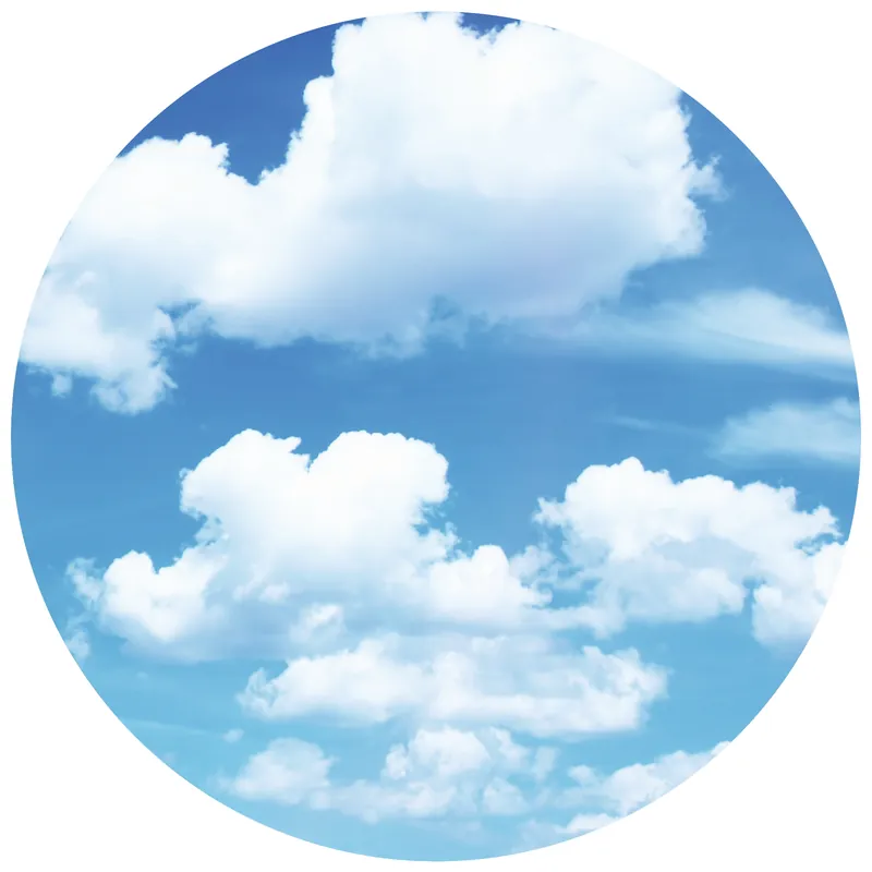 Preisknaller Laternenzuschnitt rund groß Wolken