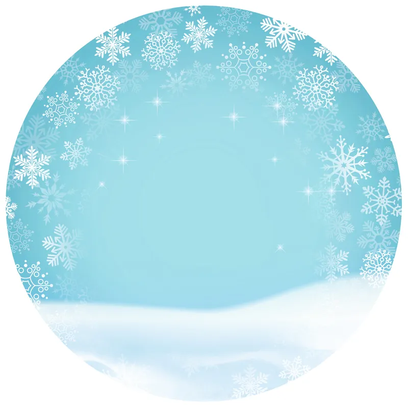 Original Laternenzuschnitt rund groß Schneeflocken