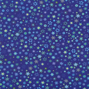 Ausverkauf Transparentpapier Sternlis blau