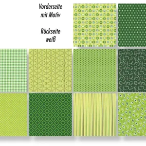 Motivkartonsortiment BASICS grün Letzte Chance
