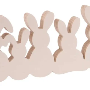 Expressversand Hasenfamilie aus Holz
