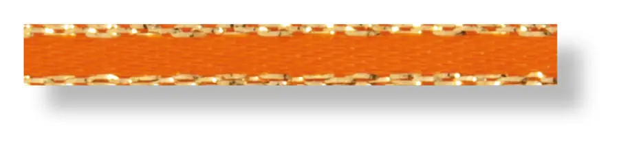 Sofort Bestellen Satinband orange/gold Aktionspreis