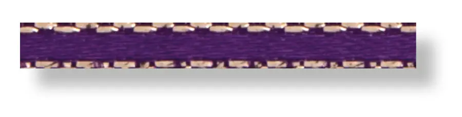 Satinband lila/gold Aktionspreis Direktkauf