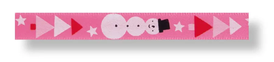 Finale Aktion Satinband Schneemann rosa Aktionspreis