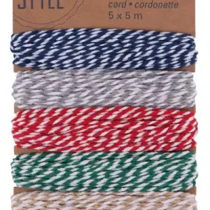 Baumwollkordelmix intensiv, 25 m sortiert Ausverkauf