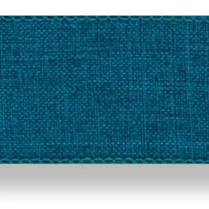 Drahtband mit Leinenstruktur petrol Top-Seller