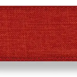 Im Trend Drahtband mit Leinenstruktur terracotta