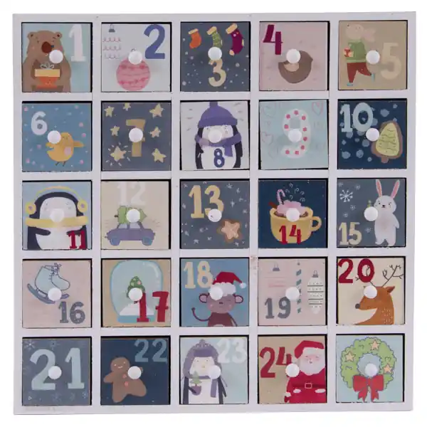Neue Kollektion Adventskalender blau, mit 25 Fächern SALE