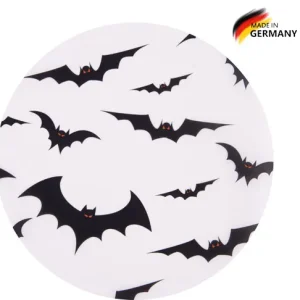 Handgefertigt Laternenzuschnitt rund mittel Fledermäuse