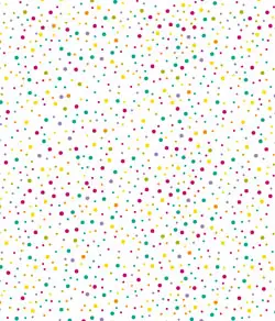 Limited Edition Laternenzuschnitt eckig Regenbogen Punkte, 20 St.