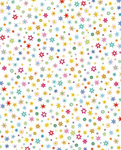 Laternenzuschnitt eckig Sternlis bunt, 20 Stück Mengenrabatt