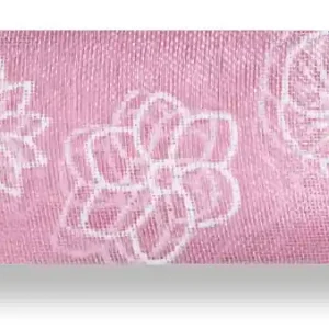 Neu Im Sortiment Drahtchiffonband Blumen rosa
