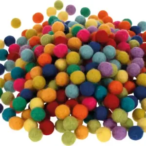 Neu Im Sortiment Filzkugelset klein, 366 Stück sortiert