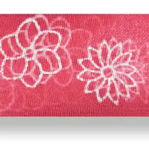 Jetzt Bestellen Drahtchiffonband Blumen koralle