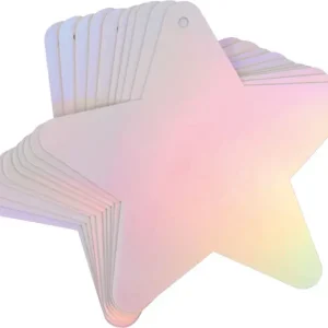 Weihnachtsanhänger Stern silber, 10 Stück Direktkauf