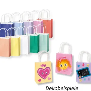 Papiertaschen intensiv, 20 Stück in 10 Farben so. Super-Preis