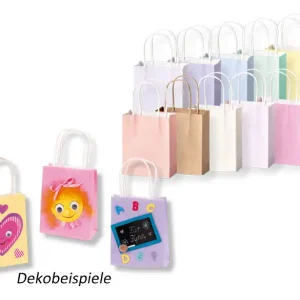 Papiertaschen pastell, 20 Stück in 10 Farben so. Preisknaller