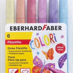 Bestseller Filzstift Colori Glitzereffekt 6 Stück sortiert