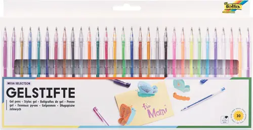 Gelstifte Metallic, Glitter & Pastell Premium