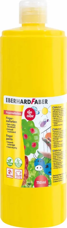 Begrenztes Angebot Fingermalfarbe Eberhard Faber gelb