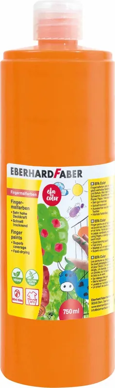 Fingermalfarbe Eberhard Faber orange Top-Angebot