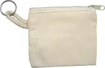 Kostenloser Versand Schlüsselmäppchen natur, 100% Baumwolle