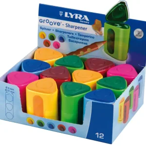 Schnäppchen Doppelspitzerdose Groove sortiert