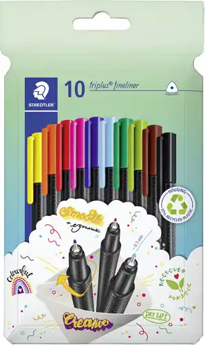 Mengenrabatt Fineliner Triplus 10 Stück sortiert