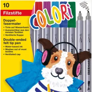Doppelfasermaler 10 Stück sortiert Im Trend