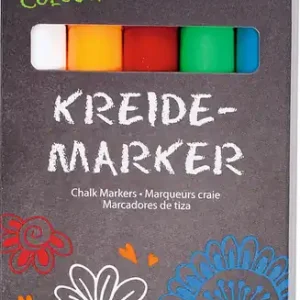 Kreidemarkerset intensiv, 5 Stück sortiert Expressversand
