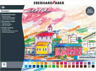 Premium Softpastellkreiden 36 Stück sortiert