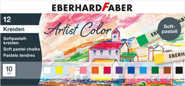 Geld-Zurück-Garantie Softpastellkreiden 12 Stück sortiert