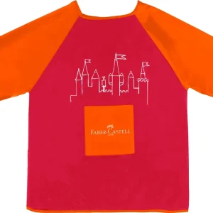 Malschürze rot, aus Polyester Kracherpreis