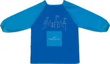 Gratis Versand Malschürze blau, aus Polyester