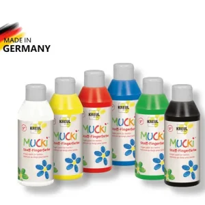 Hochwertig Mucki Textilfingerfarbenset XL