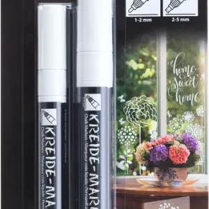 Jetzt Bestellen Kreidemarkerset weiß, 2 Stück sortiert