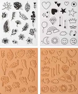 Moosgummi Stempelset Mix Neu