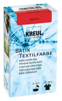 Batik Textilfarbe red fire Gratis Versand