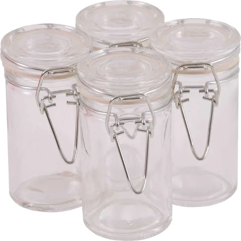 Nur Für Kurze Zeit Dekoglas mit Bügelverschluss 4 Stück