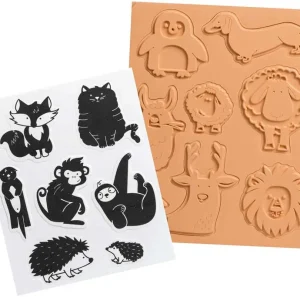 Moosgummi Stempelset Tiere Ausverkauf